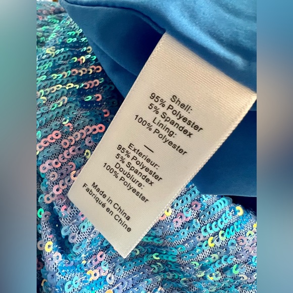 LIKLEY Layne Sequin Romper Arbl Blue size 10 - (NWT) - Picture 6 of 9